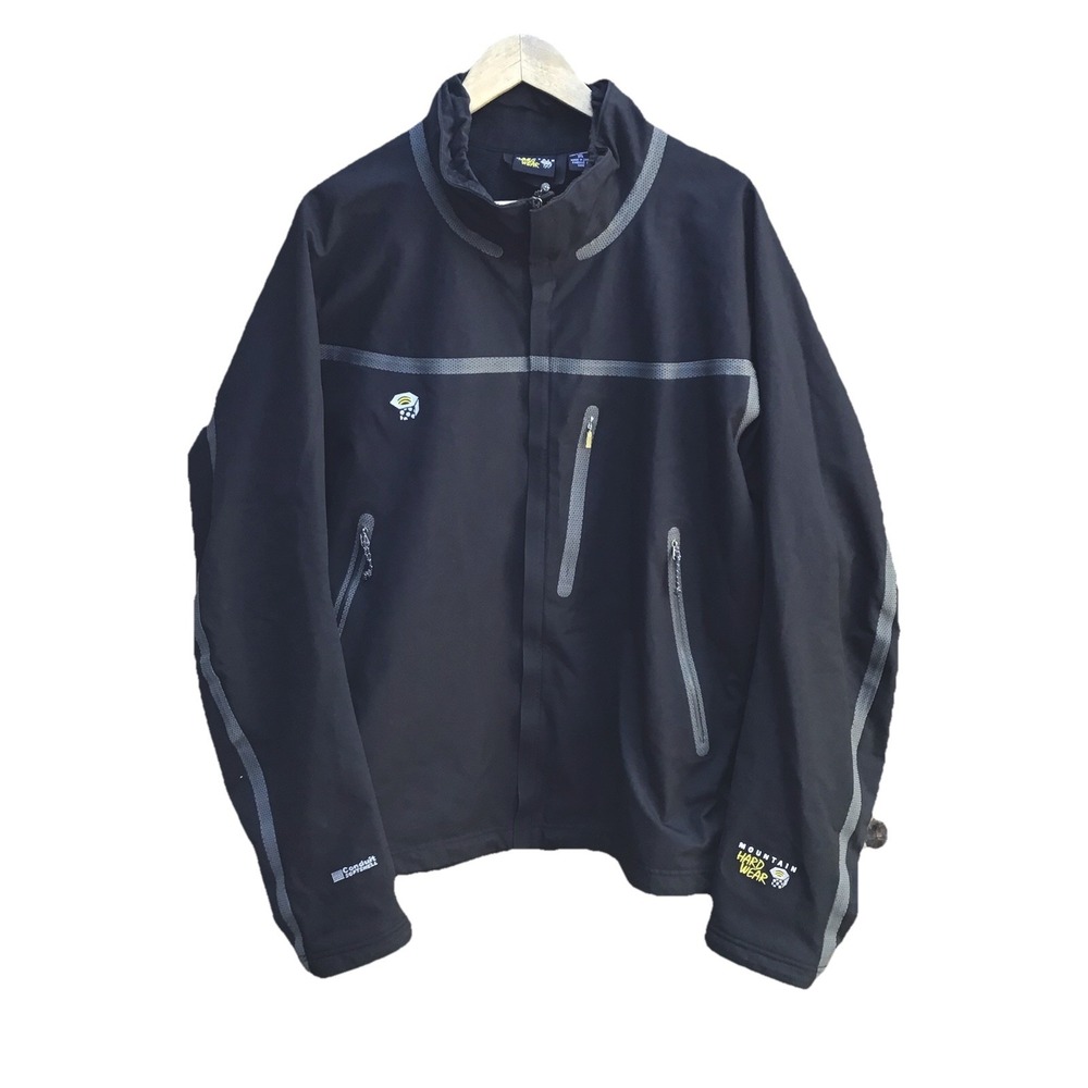 Mountain Hardwear Conduit Softshell Jacket Men's XXL Black Full Zip Outdoor
